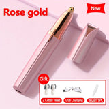 Flawless Brows Electric Eyebrow Trimmer – 18K Gold Plated Precision Hair Remover