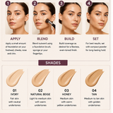 O'Cheal Skin Active Full Cover Matte Foundation Long Lasting Full Coverage Liquid Foundation