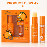 O'Cheal Sweet Heart Orange Lip Gloss Gift Set Moisturizing Fruity Lip Care Collection