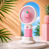 Mini USB Rechargeable Handheld Fans with Charging Stand | Portable Desk Fans