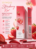 O.TWO.O Strawberry Kiss Moisturizing Lip Color – Strawberry Flavored Long Lasting Lip Tint