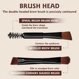 O'CHEAL Soft-Focus Tri-Color Eyebrow Powder Palette – Natural Brow Defining Kit