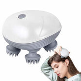 Electric Scalp Massager with 4 Massage Heads | Portable Head Massage Machine