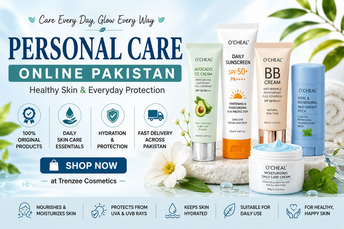 Personal Care Products Online Pakistan – Sunscreen, CC Cream and Daily Personal Care Collection by Trenzee Cosmetics