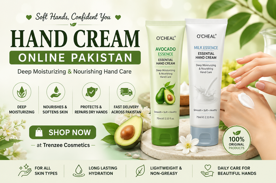 Hand Cream Online Pakistan – Moisturizing and Nourishing Hand Care Collection by Trenzee Cosmetics