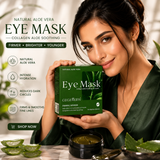GEGEMOON Natural Aloe Vera Eye Mask – Collagen Soothing & Firming Under Eye Patches