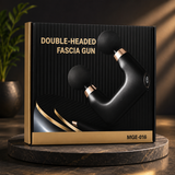 Double-Headed Fascia Massage Gun – Deep Tissue Muscle Massager | Rechargeable Handheld Percussion Massage Device