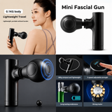 Mini Fascial Gun Deep Muscle Massage Gun Portable Handheld Muscle Recovery Massager Quiet & Rechargeable