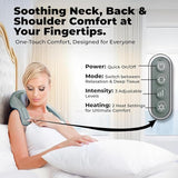 Shiatsu Neck & Shoulder Massager with Heat  Deep Tissue Electric Massage Pillow for Neck, Back & Shoulders