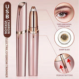 Flawless Brows Electric Eyebrow Trimmer – 18K Gold Plated Precision Hair Remover