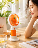 Pack of 3 Mini USB Rechargeable Handheld Fans with Charging Stand | Portable Desk Fans