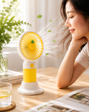 Mini USB Rechargeable Handheld Fans with Charging Stand | Portable Desk Fans