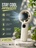 Portable Mini Handheld Fans | USB Rechargeable Turbo Fan