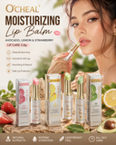 O'CHEAL Moisturizing Lip Balm – Avocado, Lemon & Strawberry Lip Care 3.8g