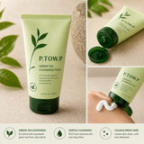 P.TWO.P Green Tea Cleansing Foam Face Wash 100ml