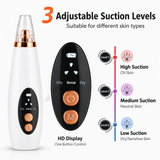 Multi-Functional Blackhead Remover Vacuum – USB Rechargeable Pore Vacuum Cleaner with 6 Suction Levels