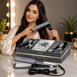 Professional Gray Hair Straightener for Women | Ceramic Hair Styling & Smoothing Iron