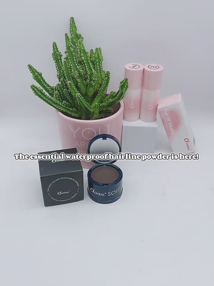 O'CHEAL Hairline Powder – Instant Hair Root Cover Up & Hairline Shadow Powder