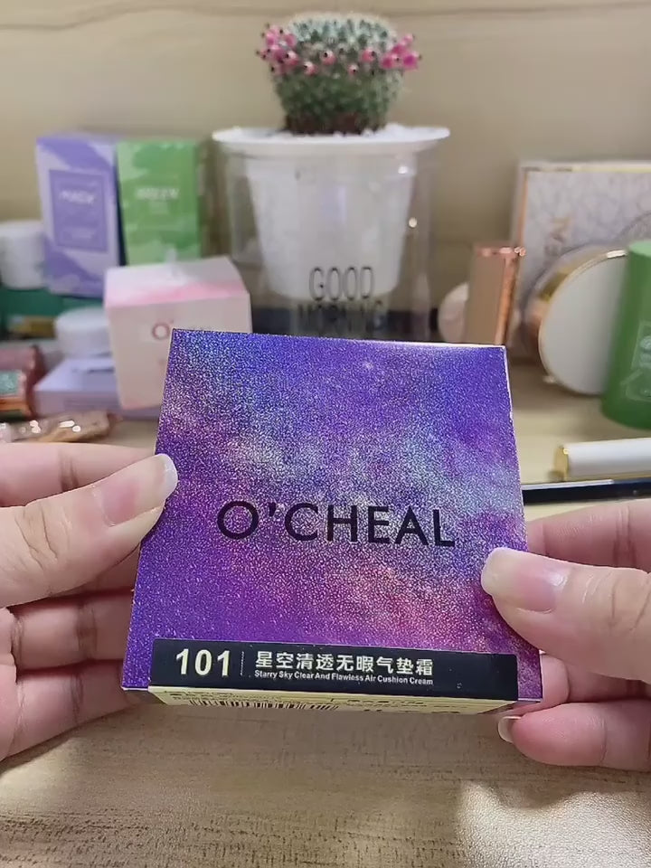 O'CHEAL Starry Sky Clear & Flawless Air Cushion Cream – Long Lasting Cushion Foundation