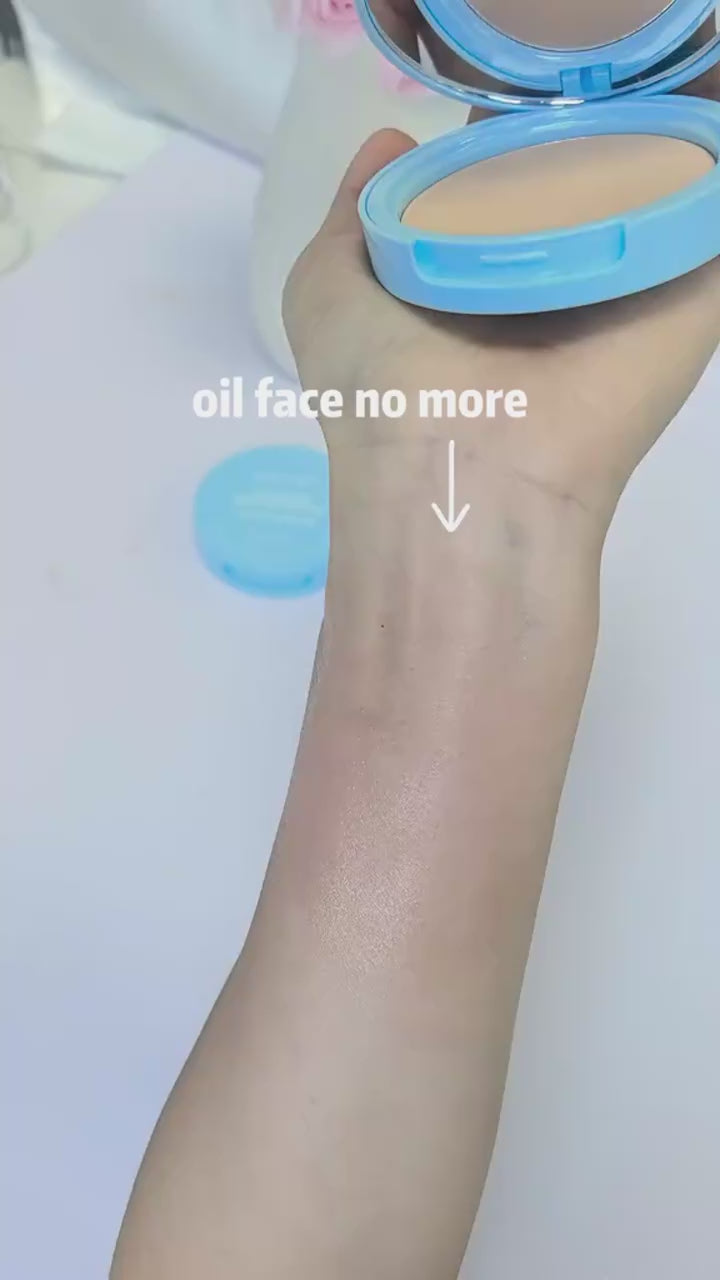 RAVE LADY Lasting Waterproof Face Powder – Oil Control Matte Compact Powder